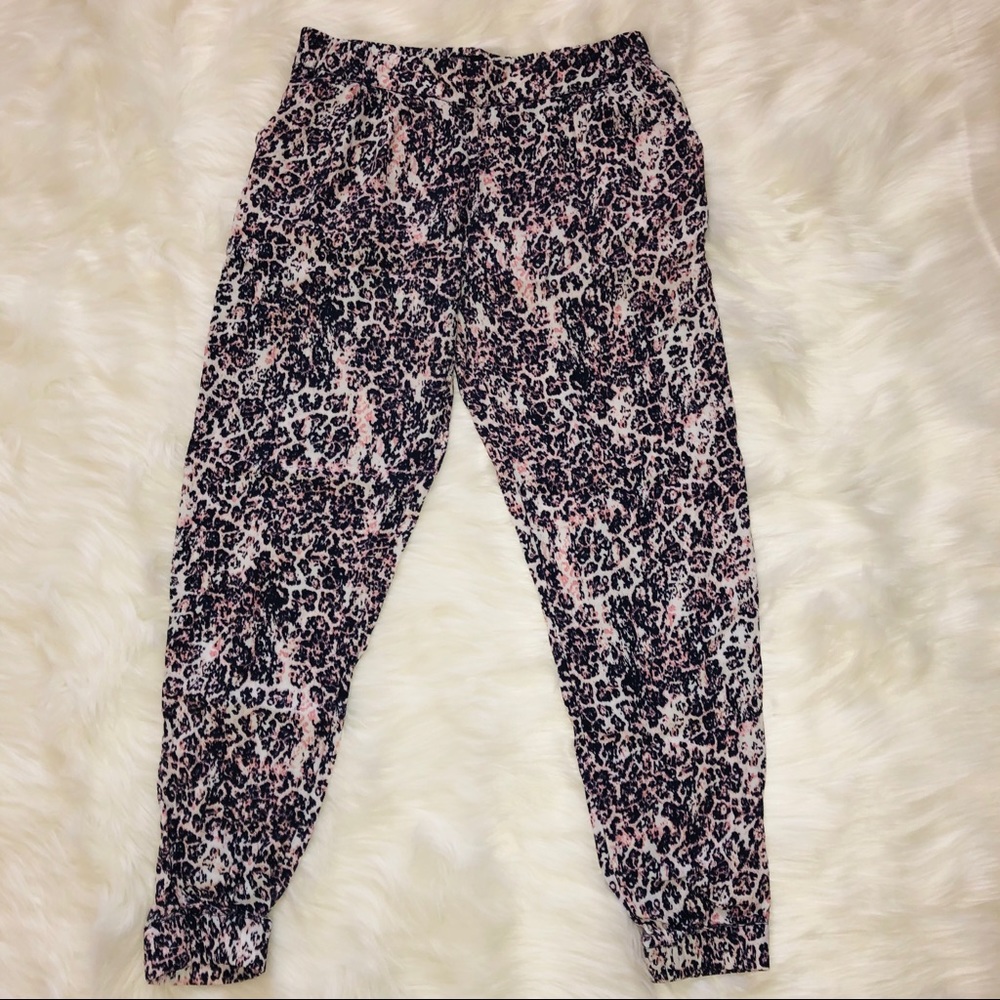 Leopard print joggers